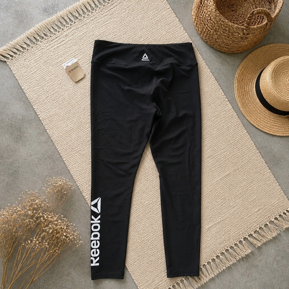 Reebok S Quick Tight Womens Small Black Training Performance Leggings NWT